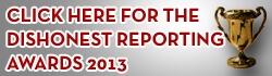 Click here for the runner up Dishonest Reporting Awards