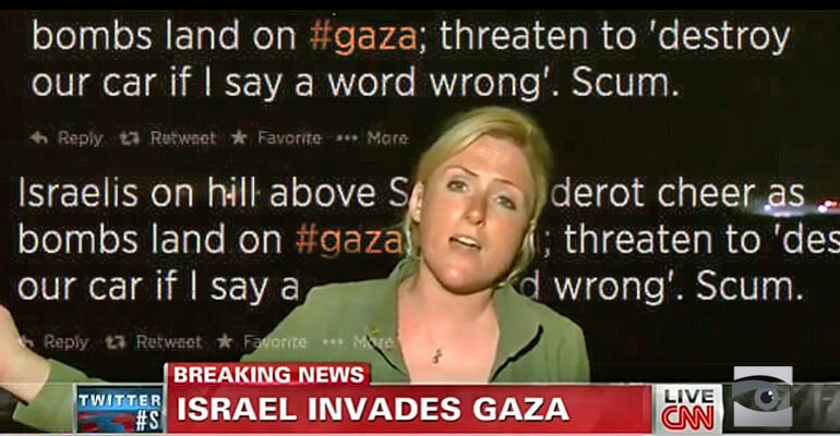 CNN Yanks Reporter For Calling Israelis Scum