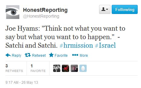 HonestReporting mission
