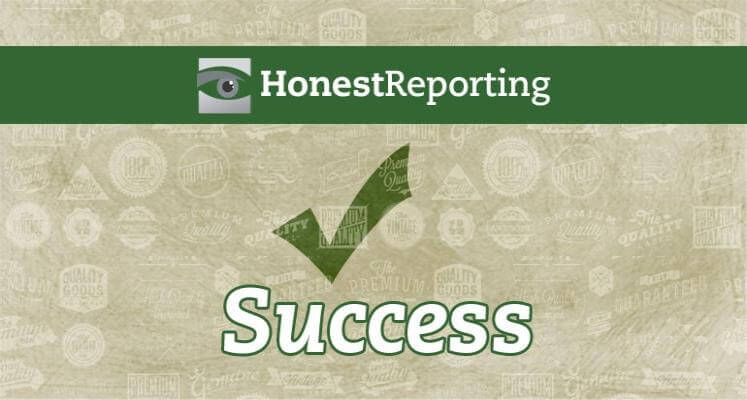 HonestReporting Prompts IBT to Correct Tel Aviv Error
