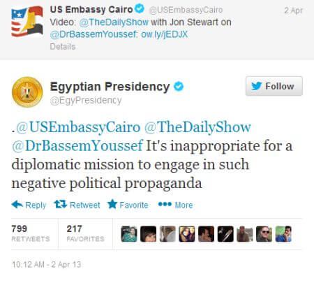 Morsi tweet Morsi tweet