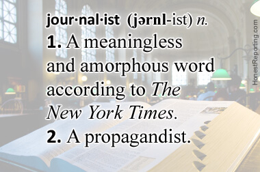 New York Times Redefines the Word Journalist