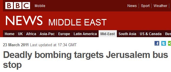 BBC: Terrorism Targets Inanimate Objects