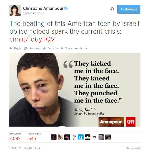 Christiane Amanpour’s Terrible Timeline Tweet