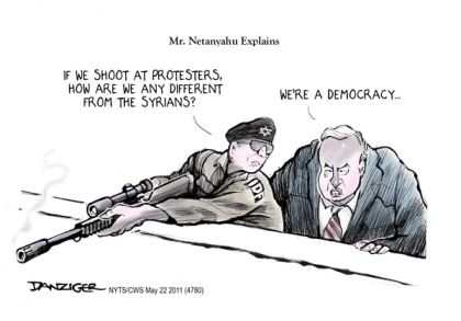 Jeff Danziger: Israel=Syria