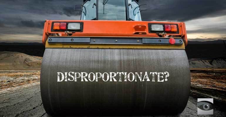 Another Charge of “Disproportionate” Force