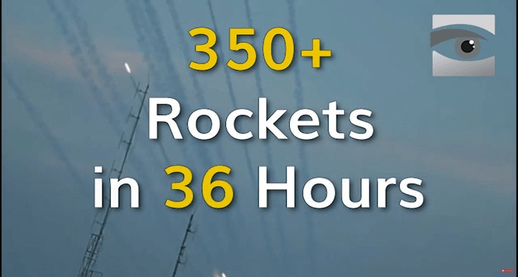 VIDEO: Israel Under Fire 350+ Rockets in 36 Hours