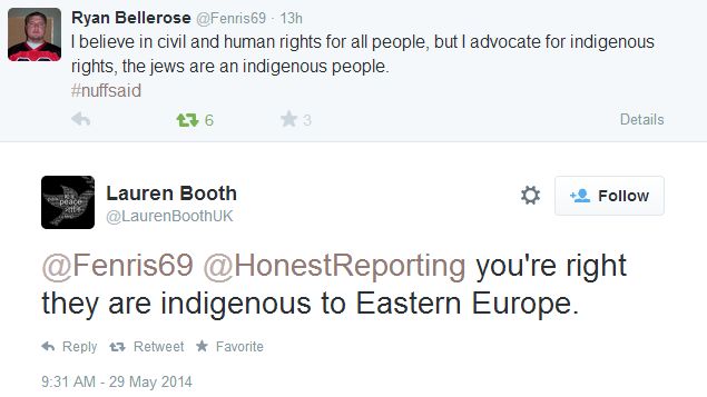 Lauren Booth’s Anti-Semitic Tweet to HonestReporting