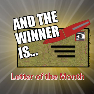 Letter of the Month – November 2011