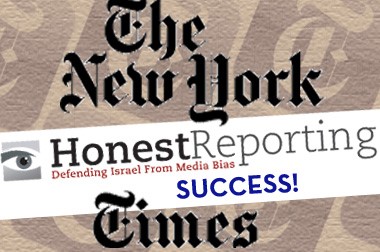 SUCCESS – Photo Outrage: New York Times Admits It Got It Wrong