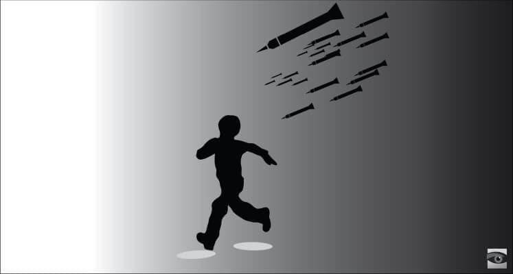 Gaza Rocket Barrage = Anti-Israel Media Barrage