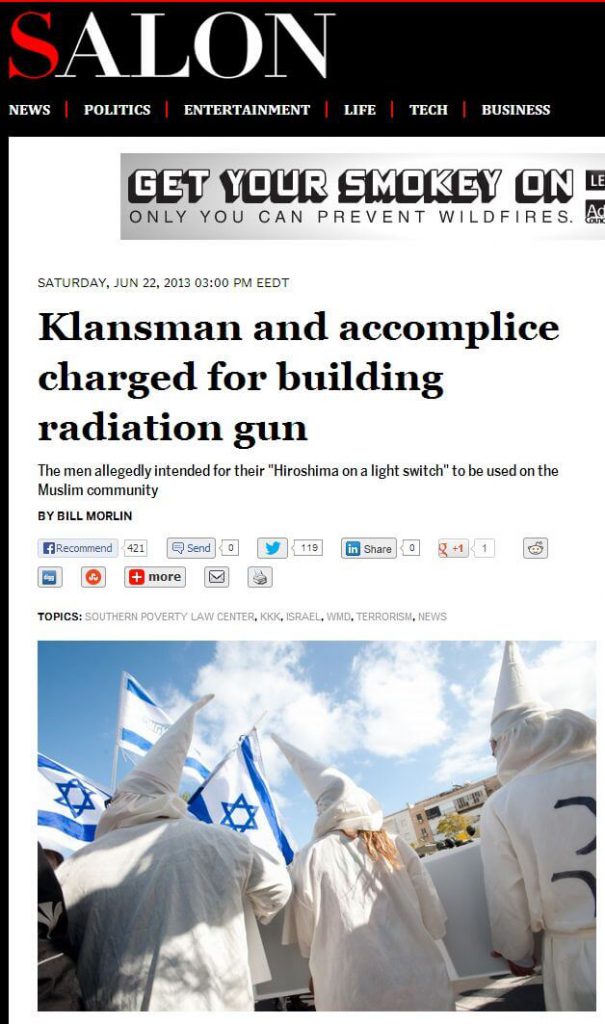 The Curious Case of the Israeli Ku Klux Klan Photo