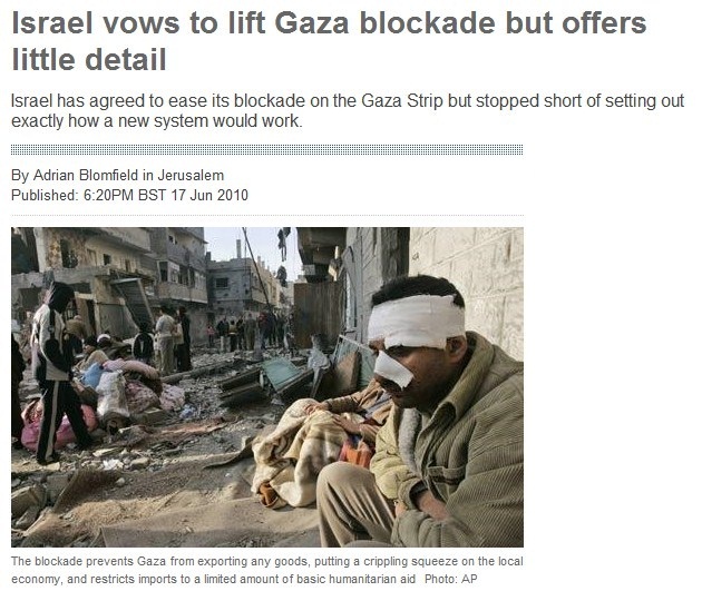 Telegraph Caught Recycling Gaza War Photo to Distort Today’s Reality