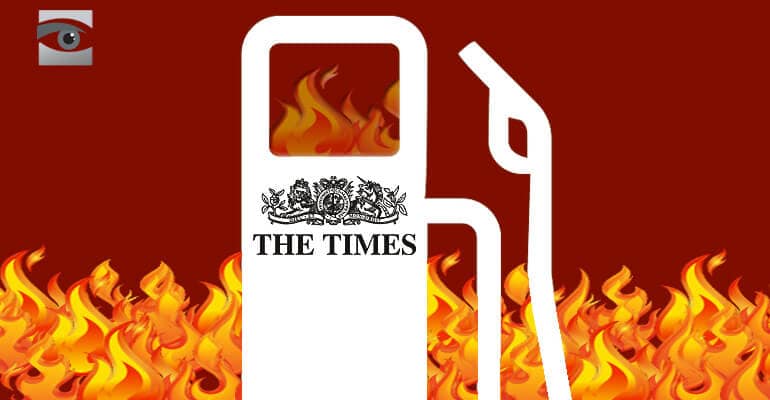 Times of London Adds Fuel to the Fire