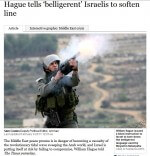 The Times: Illustrating Israeli “Belligerency”