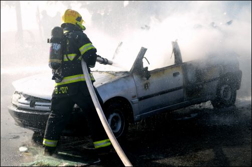 Israeli firefighter