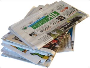 newspaper stack