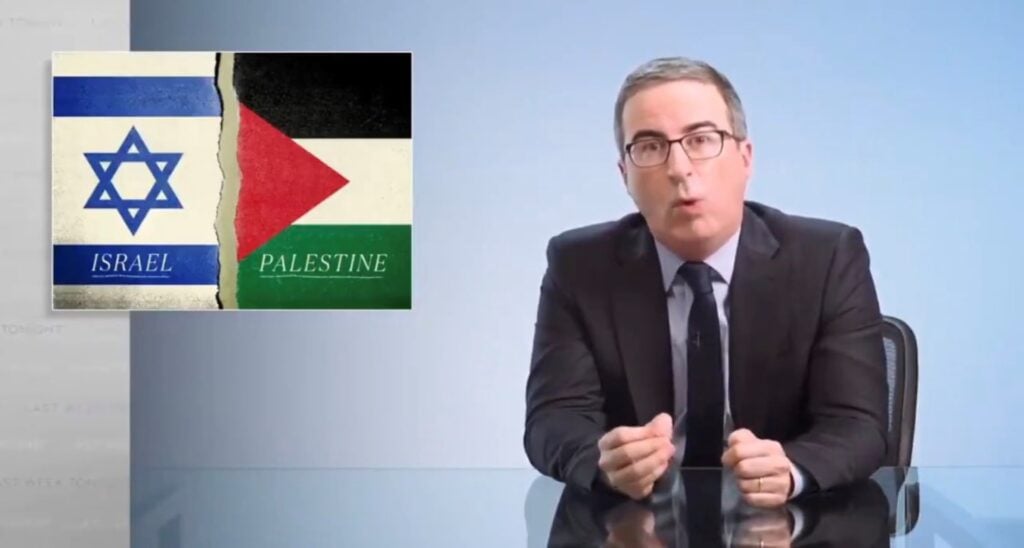 John Oliver Blames Israel for Hamas War Crimes