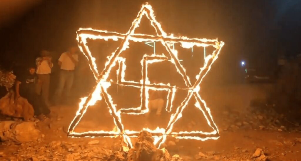 Up In Flames: Abbas-backed Palestinians Equate Israel to Nazi Germany (VIDEO)