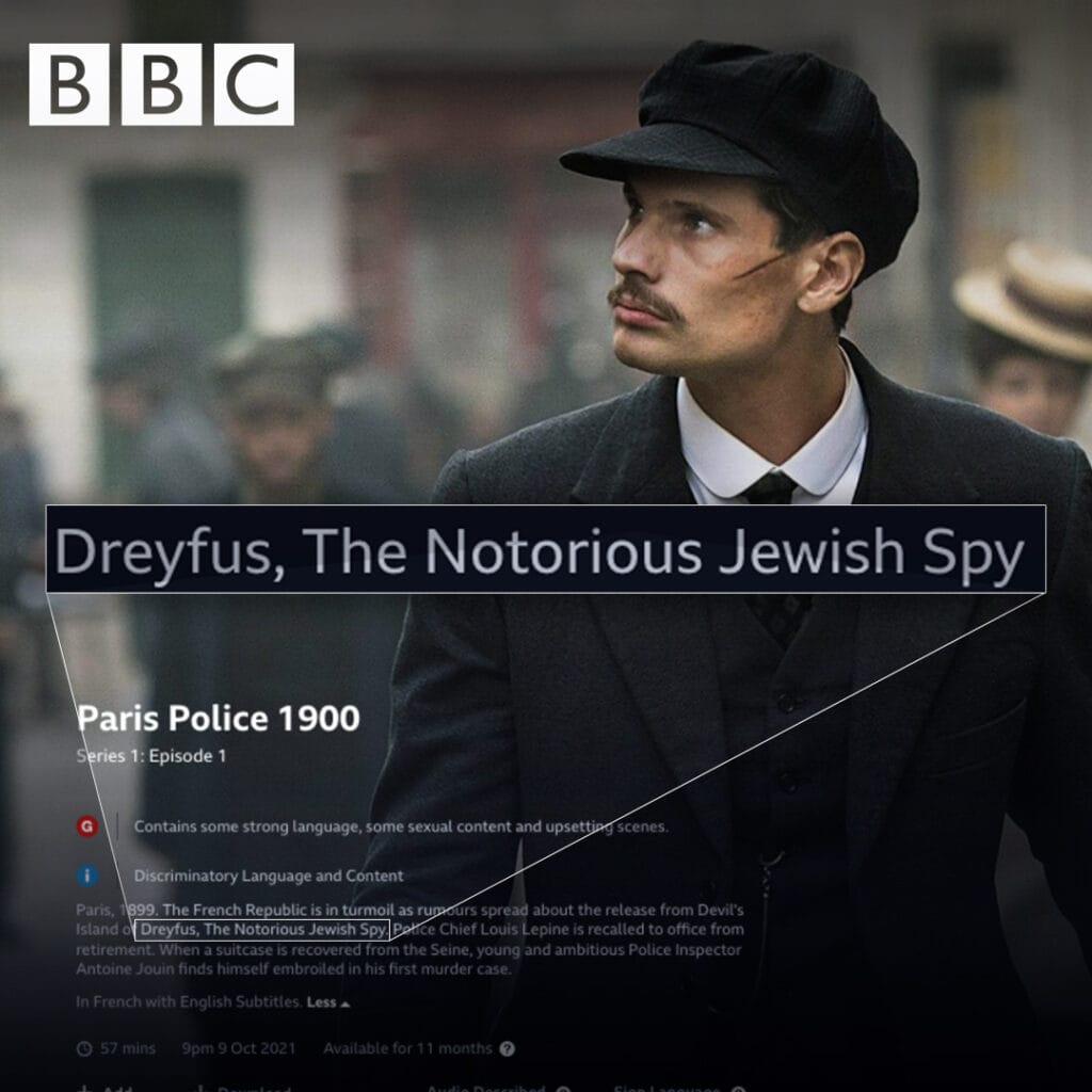 BBC Corrects ‘Notorious Jewish Spy’ Dreyfus Description