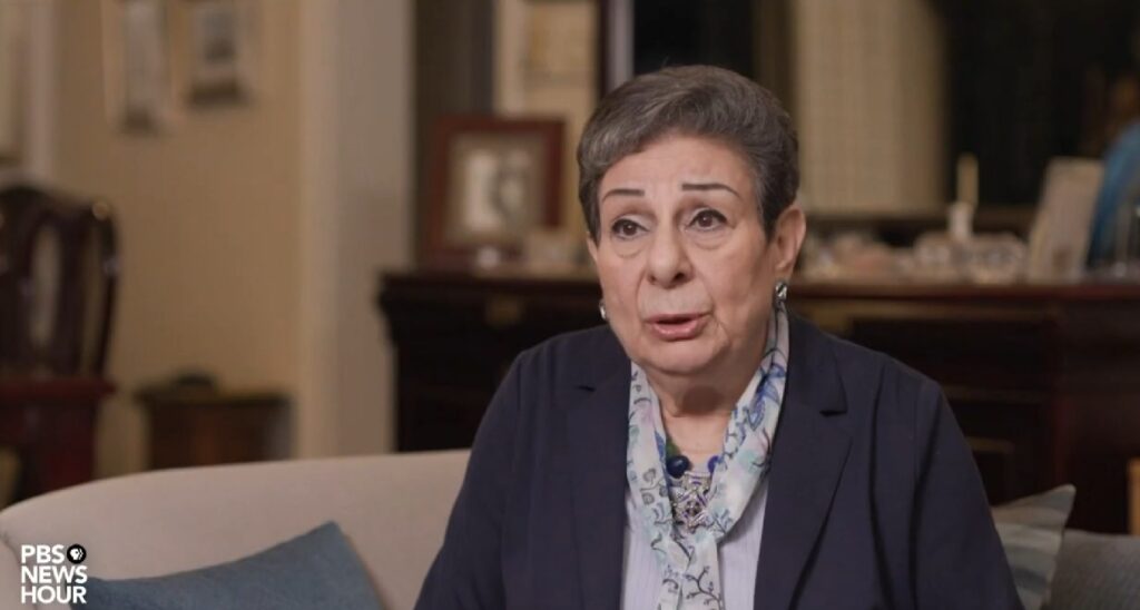 PBS Provides Platform for Hanan Ashrawi to Deceive Viewers About Israel’s Commitment to Peace (VIDEO)
