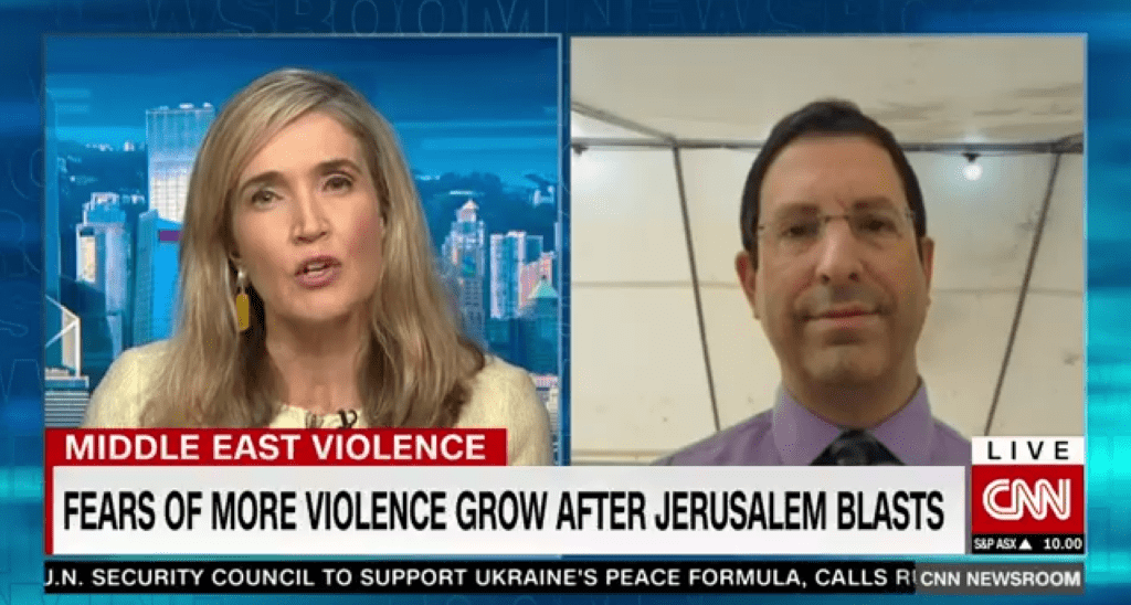 HonestReporting Executive Director Gil Hoffman Discusses Escalating Terror Wave on CNN (VIDEO)
