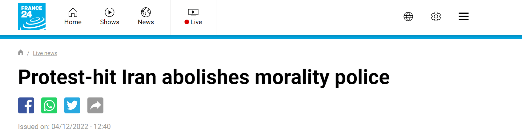 Morality Police - France 24