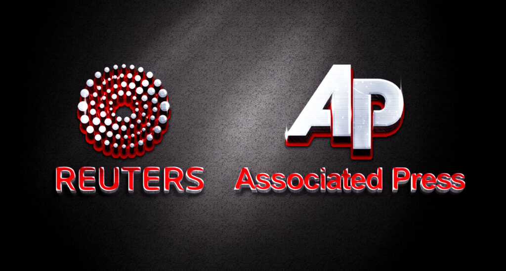 Reuters and AP on Gaza Men Drowning: Spot the Difference