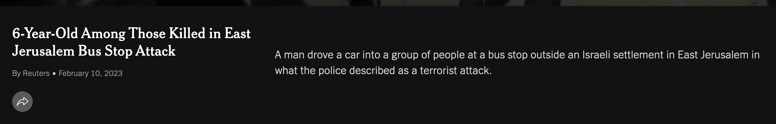 New York Times Jerusalem terror attack