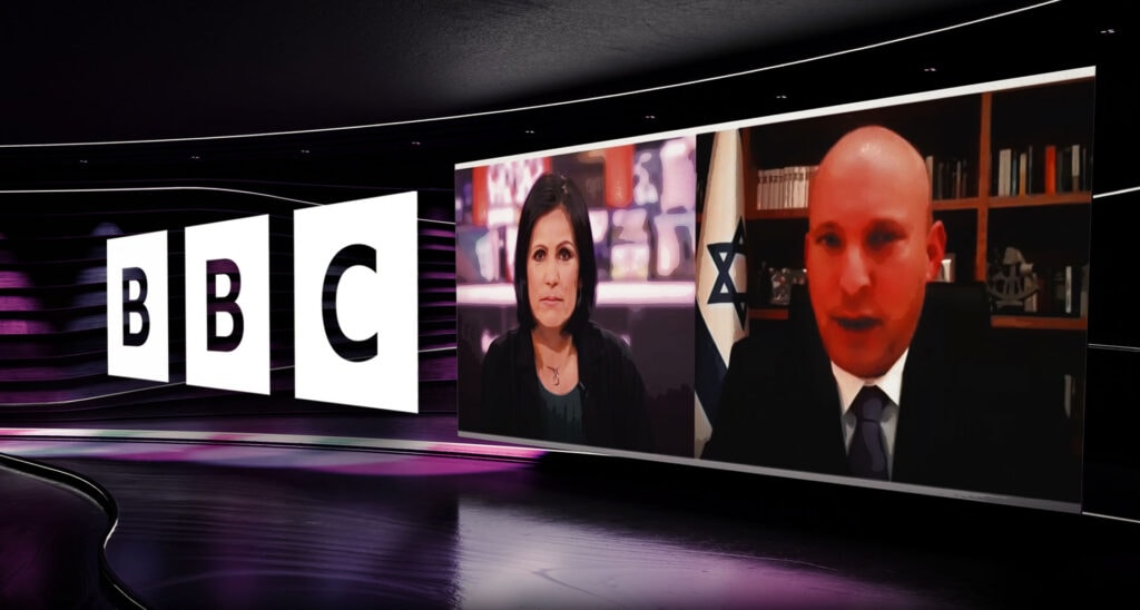 BBC Anchor Utters Blood Libel During Live Interview With Ex-Israel PM Naftali Bennett