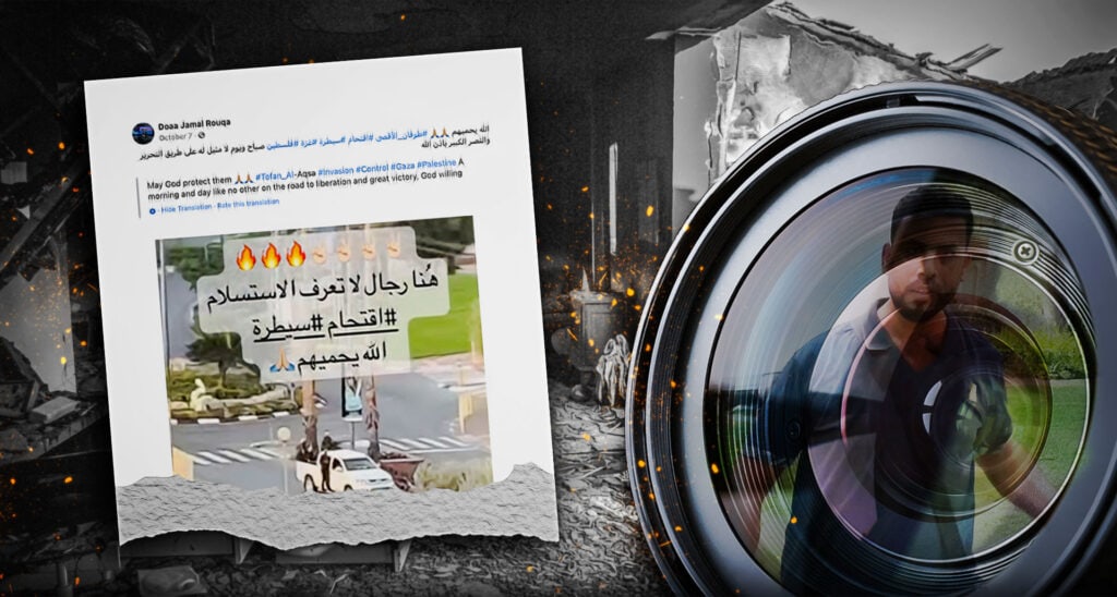 Media Give Platform to Gaza Journalists Who Infiltrated Israel or Praised Hamas Massacre