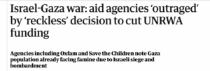 The Guardian UNRWA 