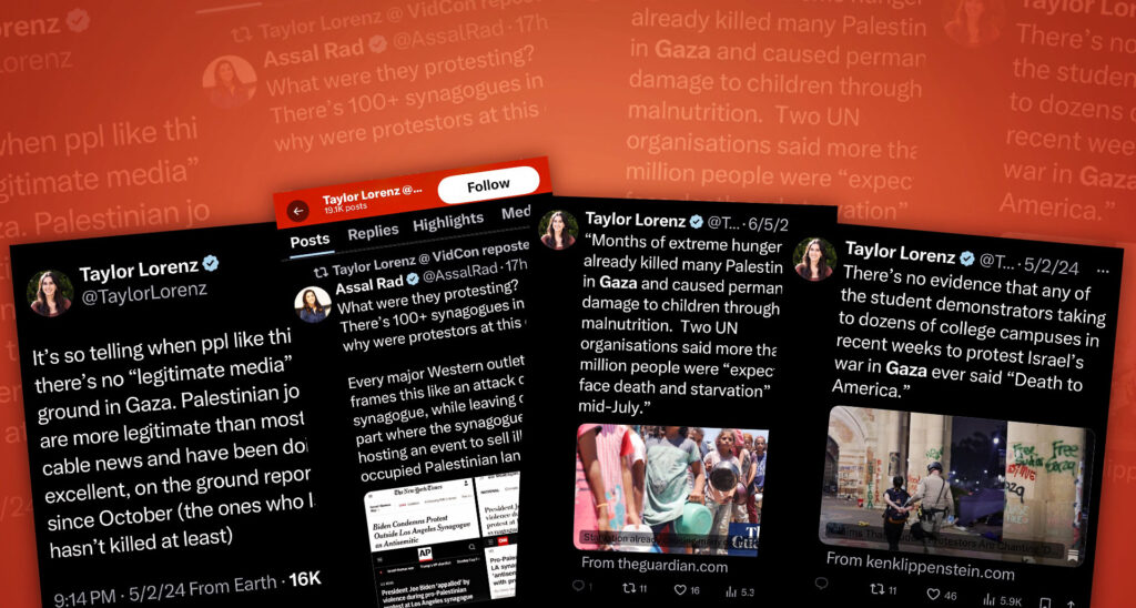 The Washington Post’s Taylor Lorenz Has a History of Anti-Israel Social Media Posts