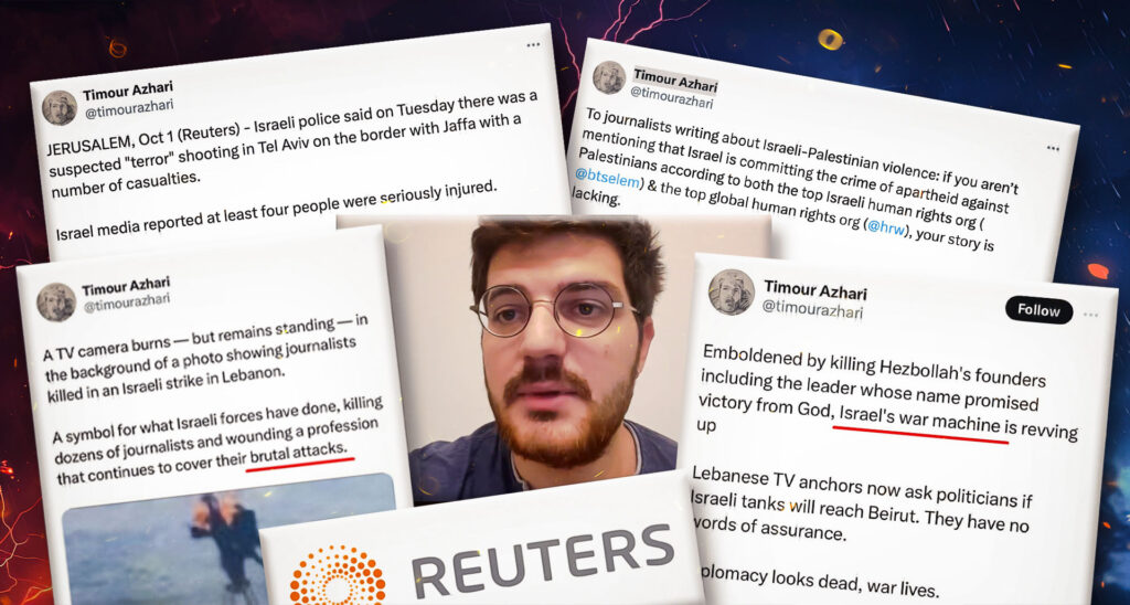 “Apartheid,” “Brutal Attacks” and “War Machine”: The Anti-Israeli Posts of Reuters Bureau Chief Exposed