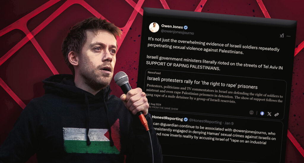 Hysterical Owen Jones Accuses HonestReporting of Being Equivalent to ‘Rwandan Genocide Apologists’