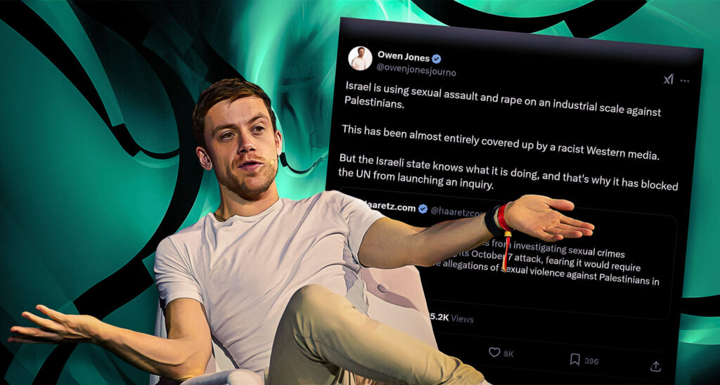 Can The Guardian Keep Ignoring Its Owen Jones Problem? Columnist Pushes Vile ‘Industrial Rape of Palestinians’ Smear