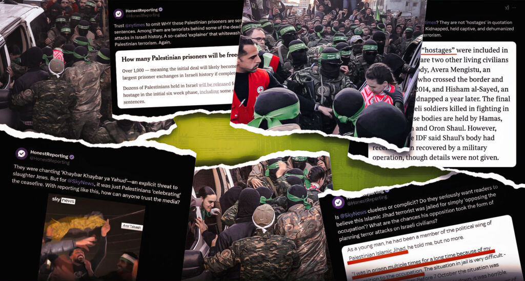 Delusional Media Paints Heartwarming Picture of Violent Palestinian Terrorists’ Release in Confused Hostage Coverage