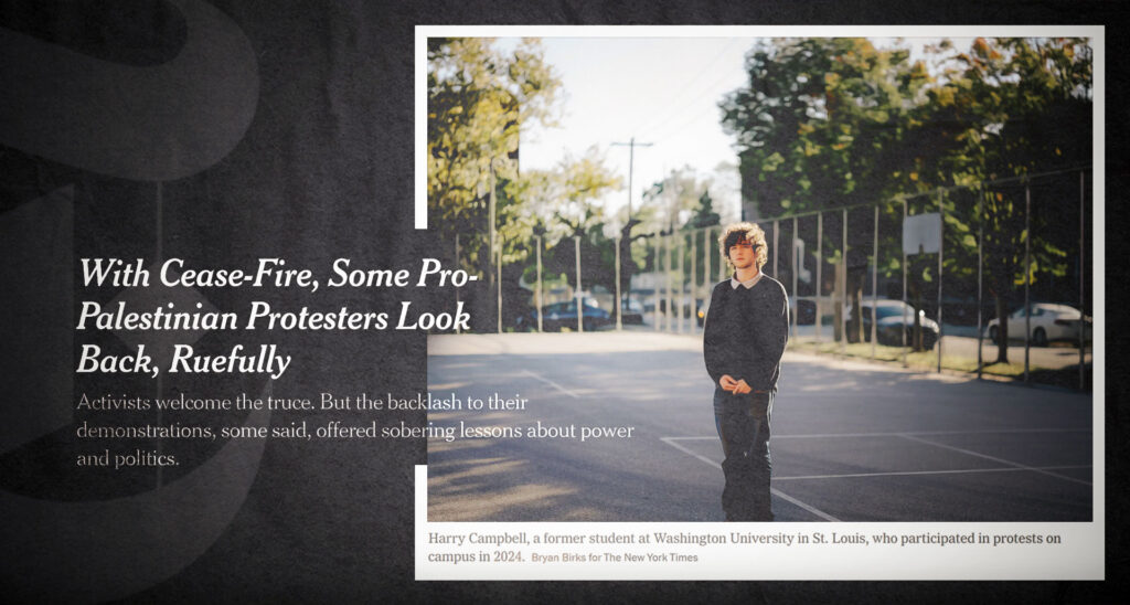The New York Times Tries to Rebrand the Campus Antisemites Who Terrorized Their Colleges for Two Years