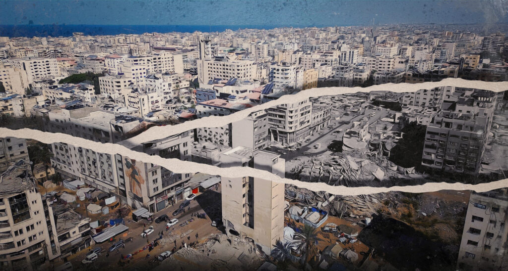 The Drone Illusion:  How Gaza Aerial Footage Is Cropped, Framed and Sold to the World