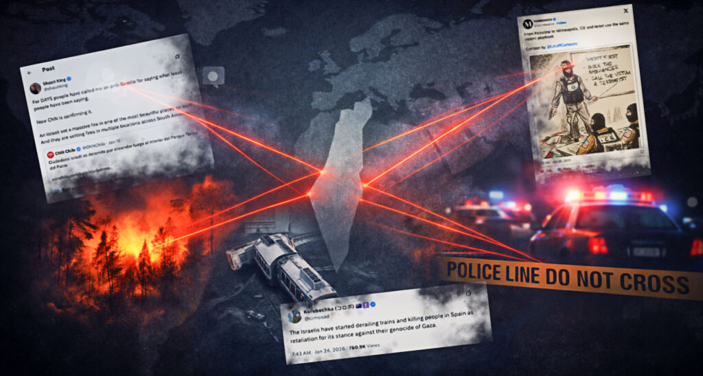 Train Crashes, Forest Fires, and ICE Raids: Just Blame Israel