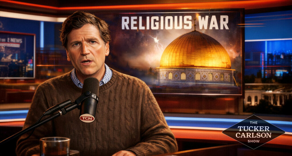 Tucker Carlson’s “Religious War” Echoes a Century-Old Anti-Jewish Conspiracy