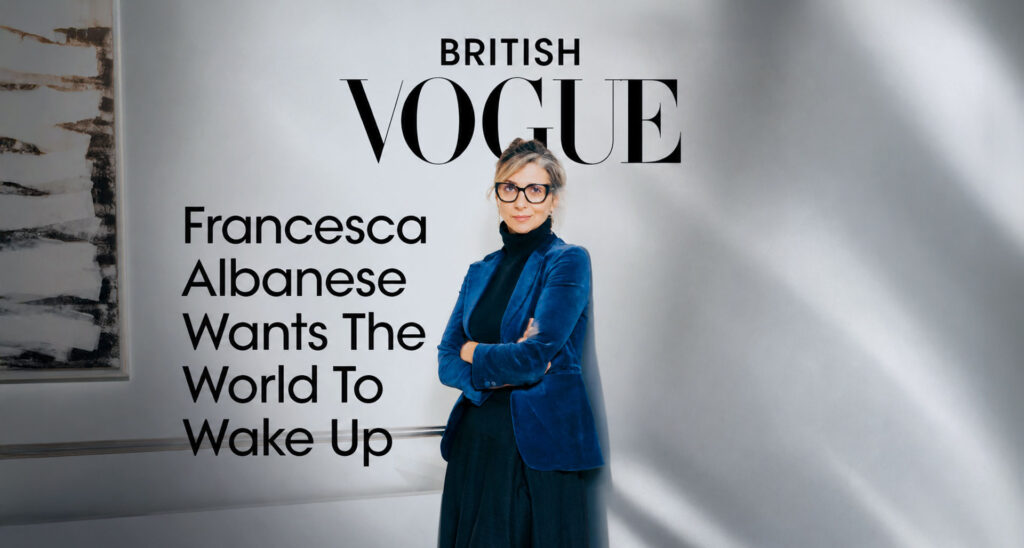 Vogue’s Glossy Whitewash of Francesca Albanese