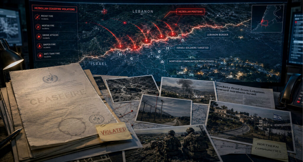 220 Attacks in 24 Days: The Media Turns a Blind Eye to Hezbollah’s Ceasefire Violations