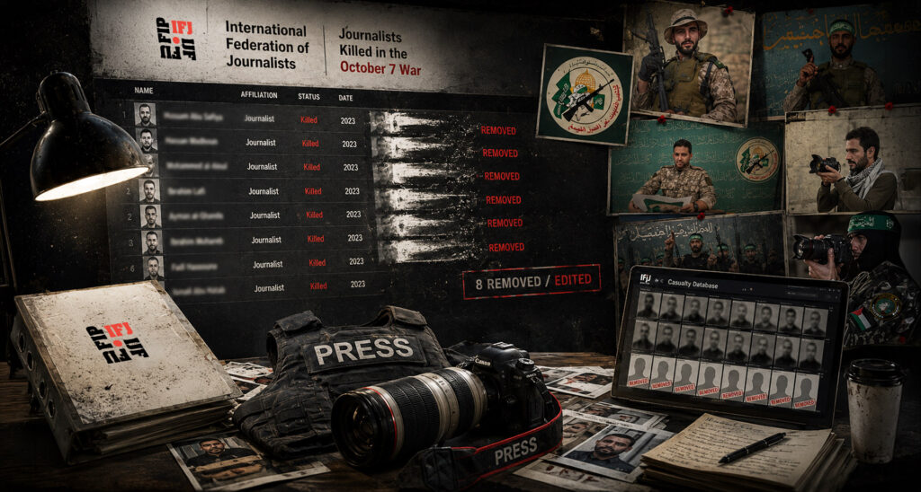 IFJ Silently Removes 8 Terrorism-Linked Individuals From Slain Gazan Journalist List