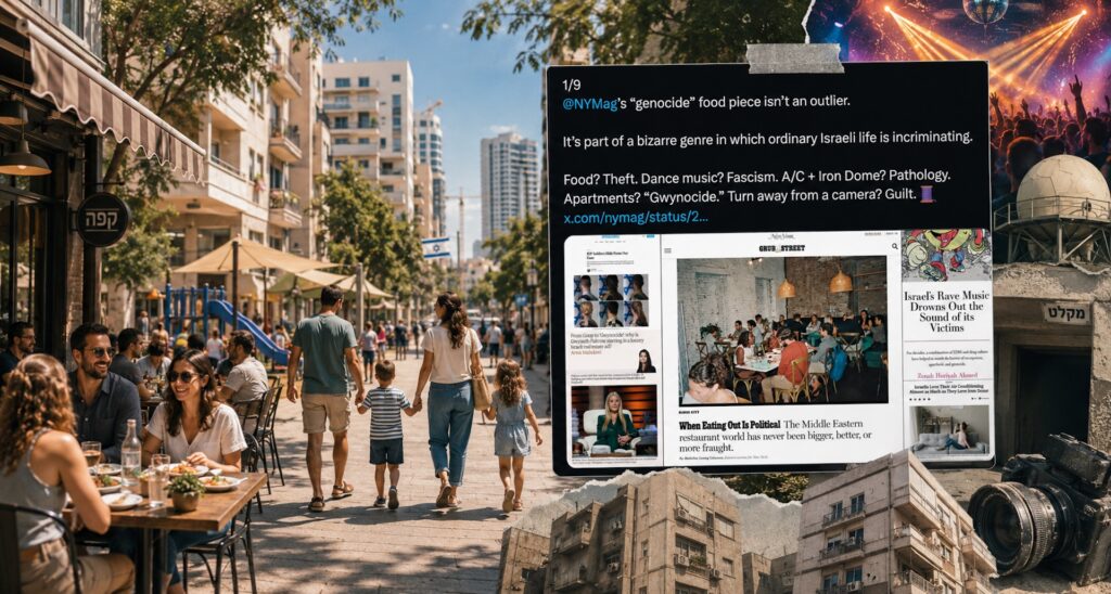 From Falafel to Fascism: New York Magazine and the Demonization of Ordinary Israeli Life