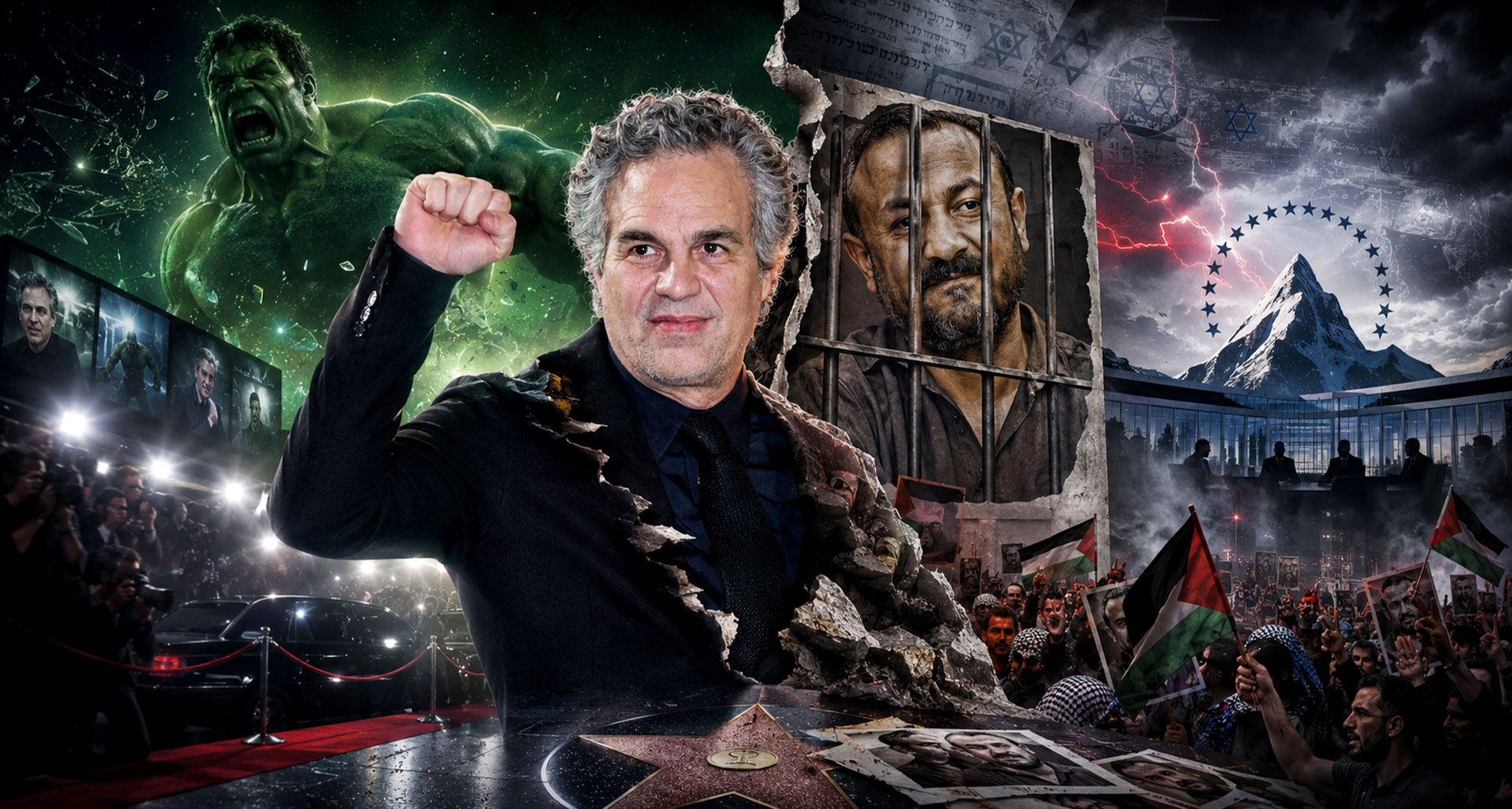 Hollywood's Hulk Problem: Mark Ruffalo Slammed for Antisemitism And Terrorist Petition
