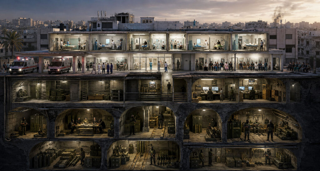 Weapons Depots, Torture Centers & Tunnels: How Hamas Turned Gaza’s Hospitals Into Terror Hubs