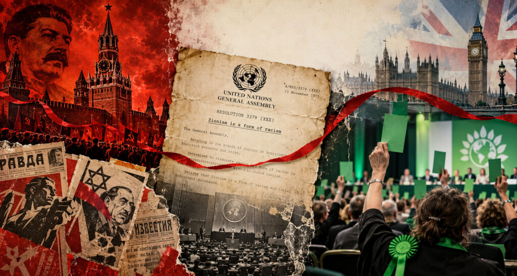 Made in Moscow, Passed in Brighton: The Greens Revive the ‘Zionism Is Racism’ Lie