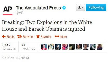 fake AP tweet