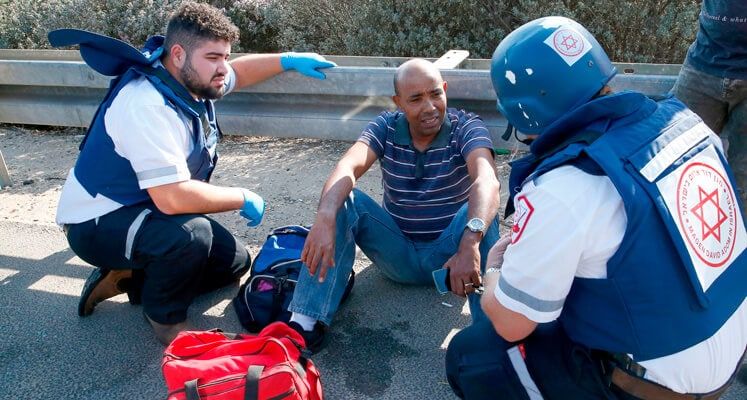 Getty Israeli Injured after Gaza Rocket Fire